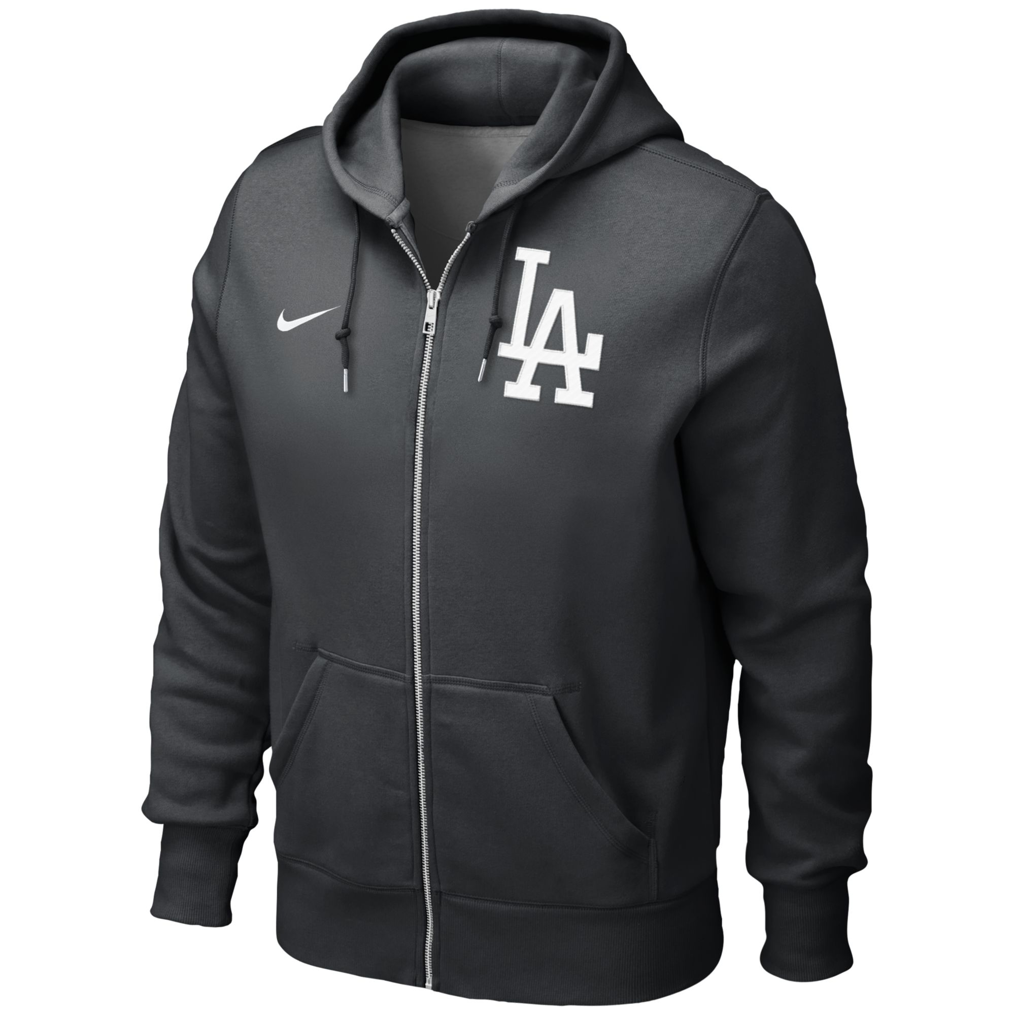 Nike Nike Men's Los Angeles Dodgers Full-Zip Hoodie Sweatshirt in Black ...