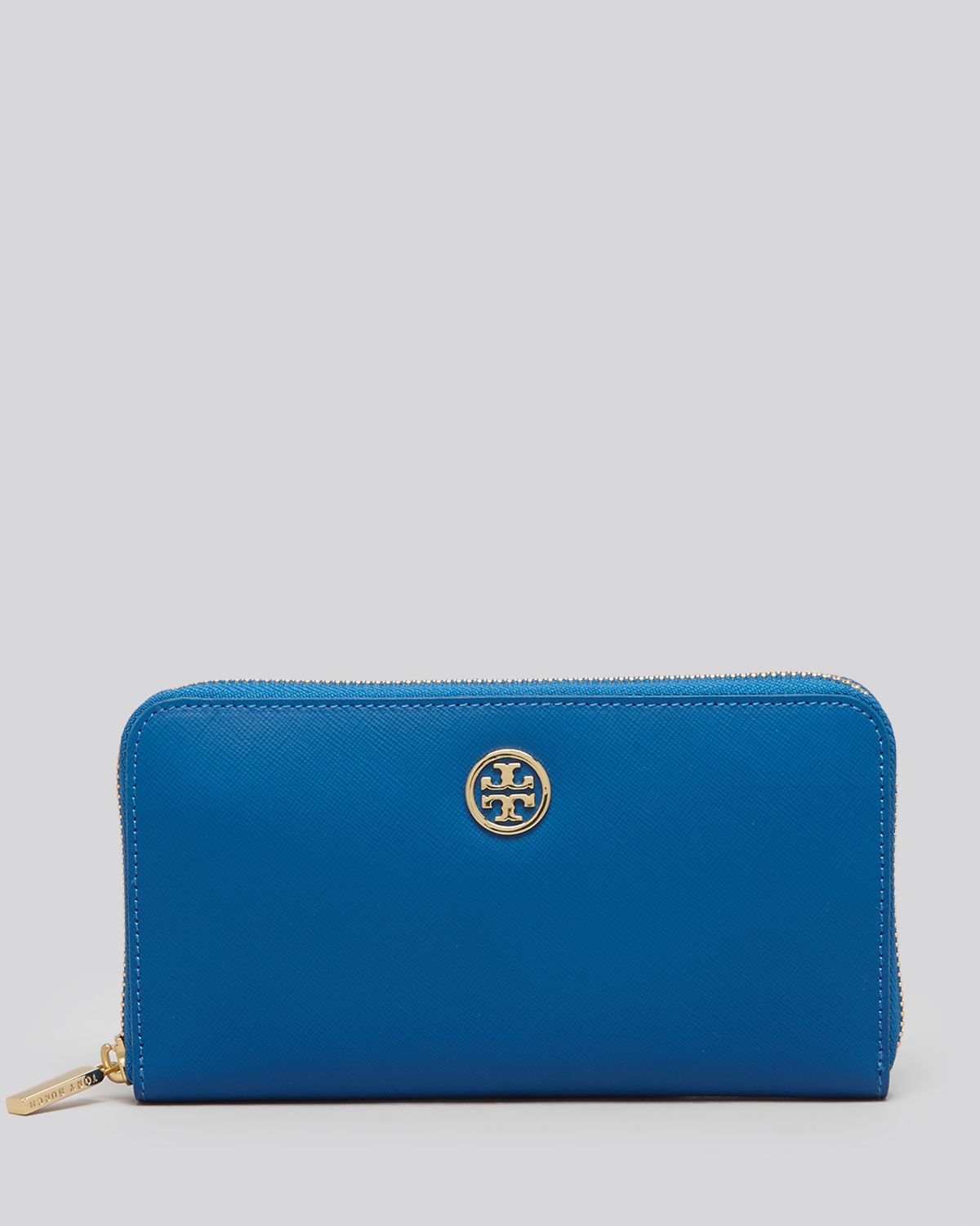 Lyst - Tory burch Wallet Robinson Zip Continental in Blue