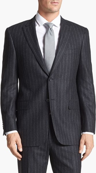 Hart Schaffner Marx Ny Classic Fit Stripe Suit in Gray for Men (Grey ...
