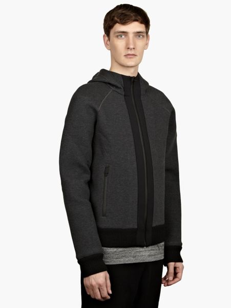 Nike Nsw White Label Mens Charcoal Full Zip Pocked Hoodie in Black for ...