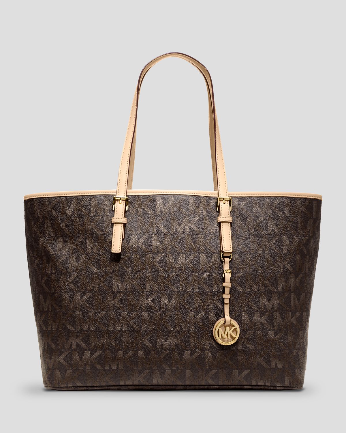 Michael Michael Kors Tote Jet Set Travel Signature Medium Multifunction ...