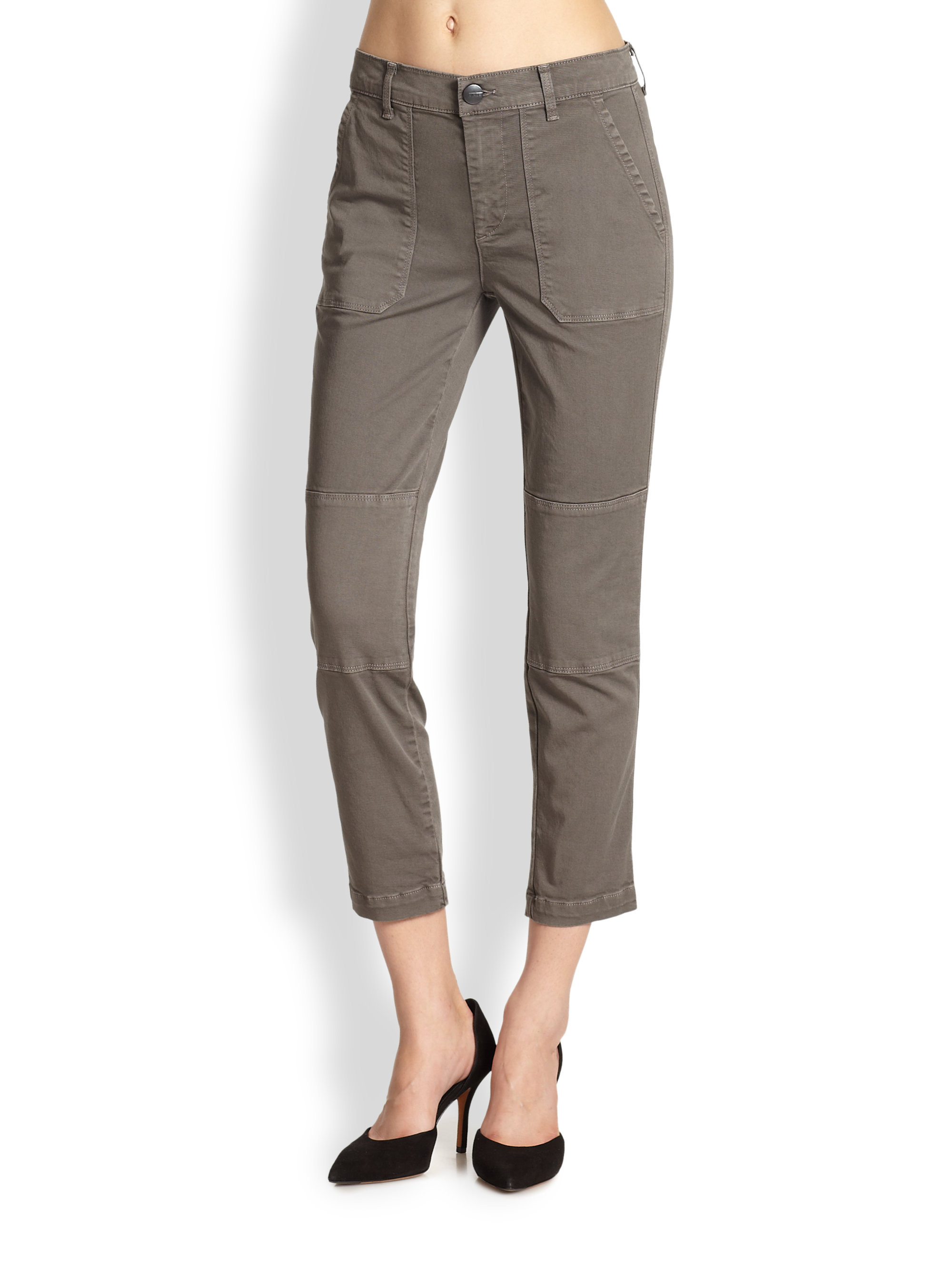 cropped cargo trousers