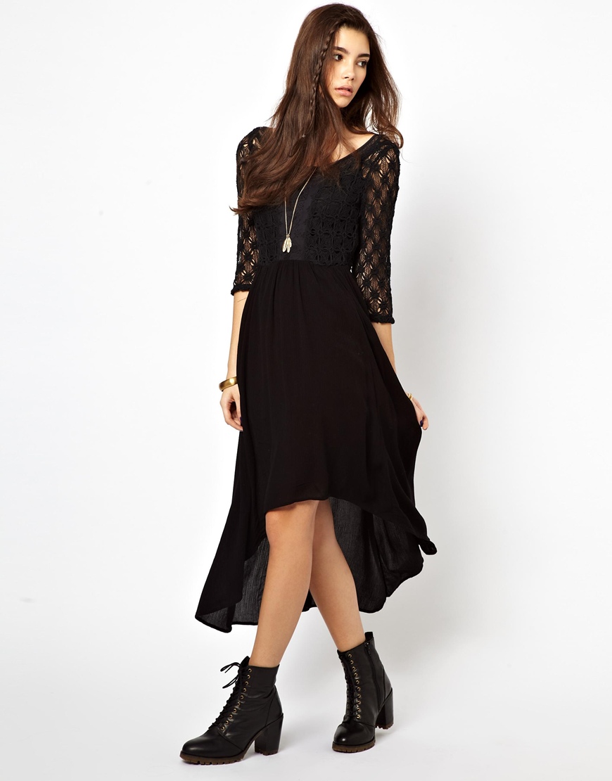 Lyst Free People Lonesome Dove Dress in Black