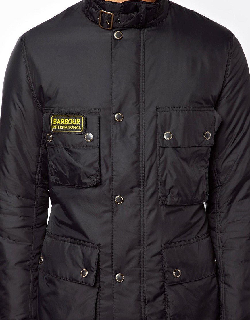 barbour padded jacket men's
