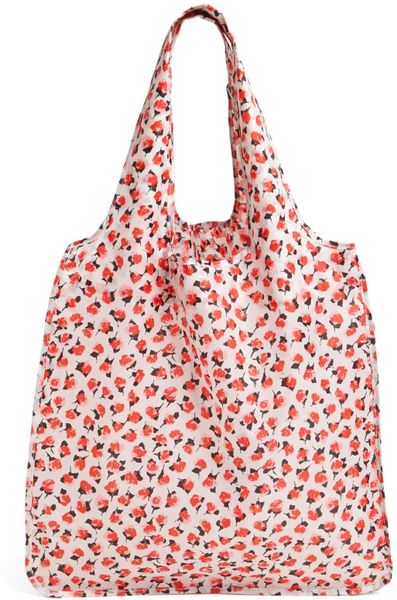 Kate Spade Roses Reusable Shopping Tote in Multicolor (White) | Lyst