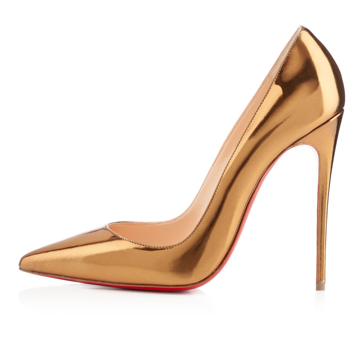Christian louboutin So Kate in Gold | Lyst  
