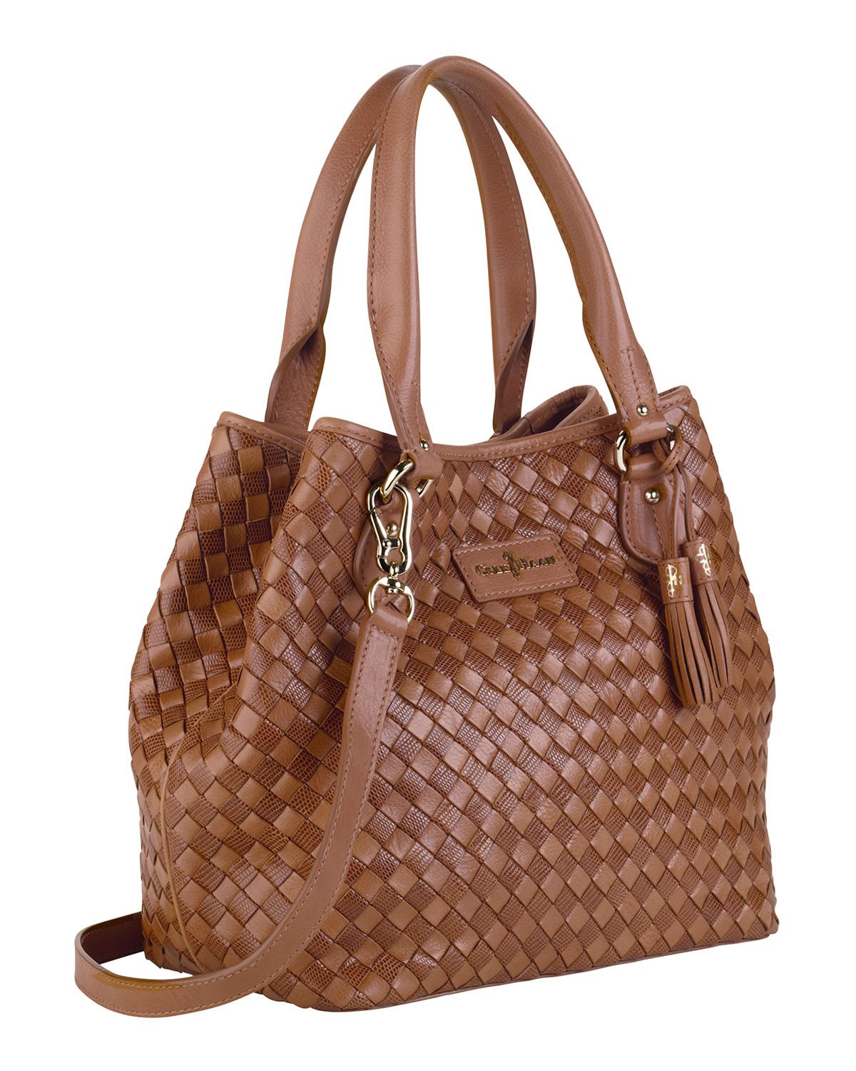 Lyst - Cole Haan Nora Woven Serena Tote Bag Brown in Brown