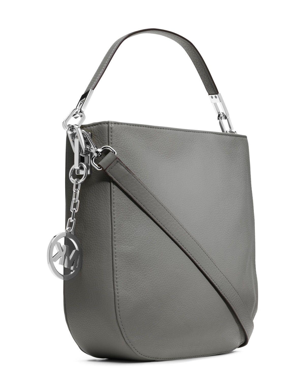 Lyst - Michael Kors Michael Medium Brooke Shoulder Bag in Gray