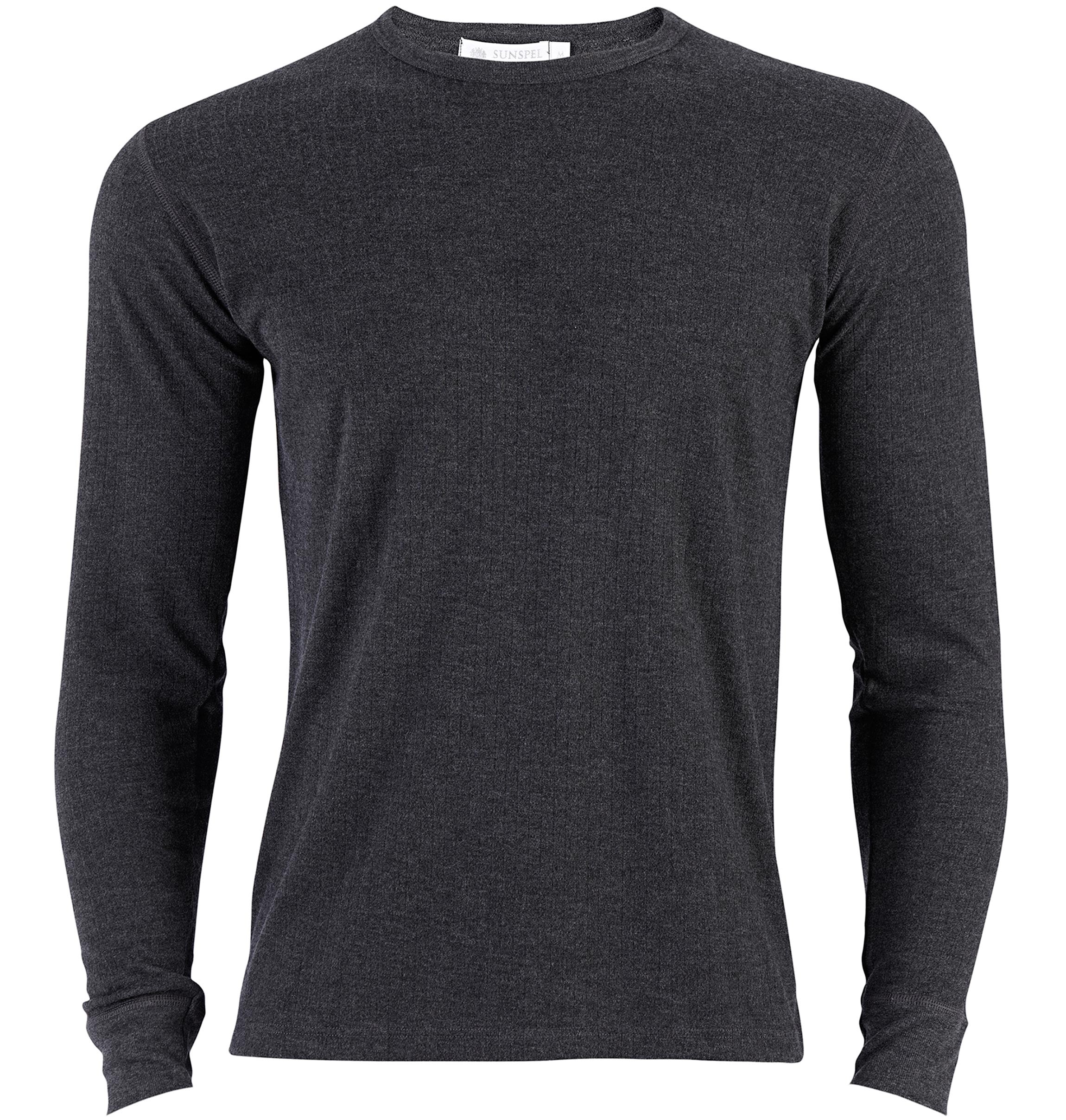 Sunspel Long Sleeve Thermal T Shirt in Gray for Men (Grey) | Lyst