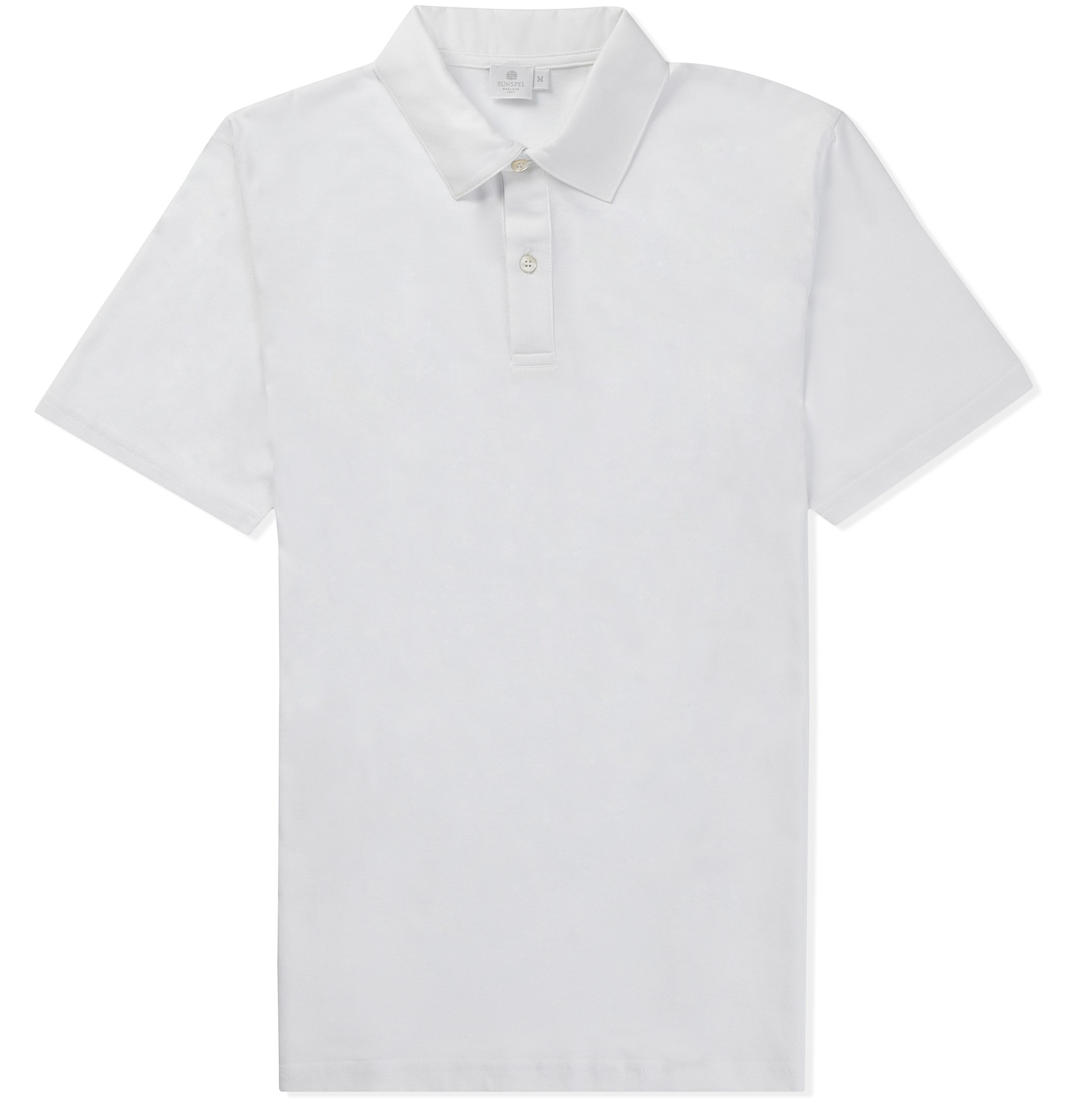 Sunspel Men's Long-staple Cotton Jersey Polo Shirt in White for Men | Lyst