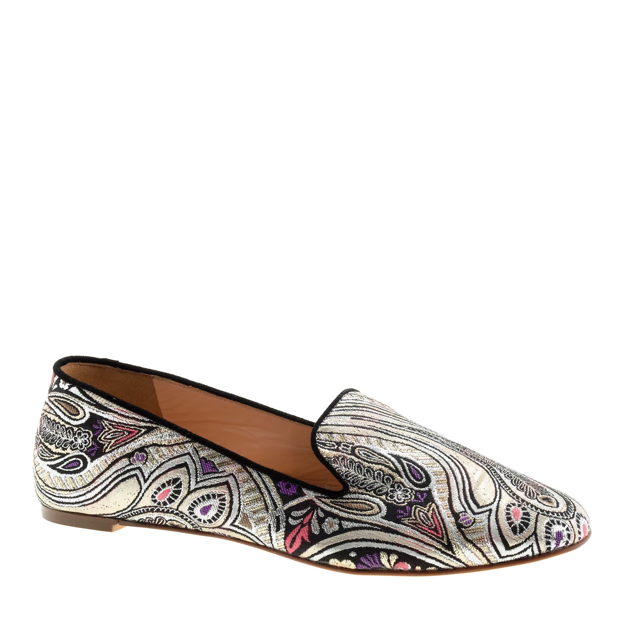 Lyst - J.Crew Darby Paisley Loafers in Black