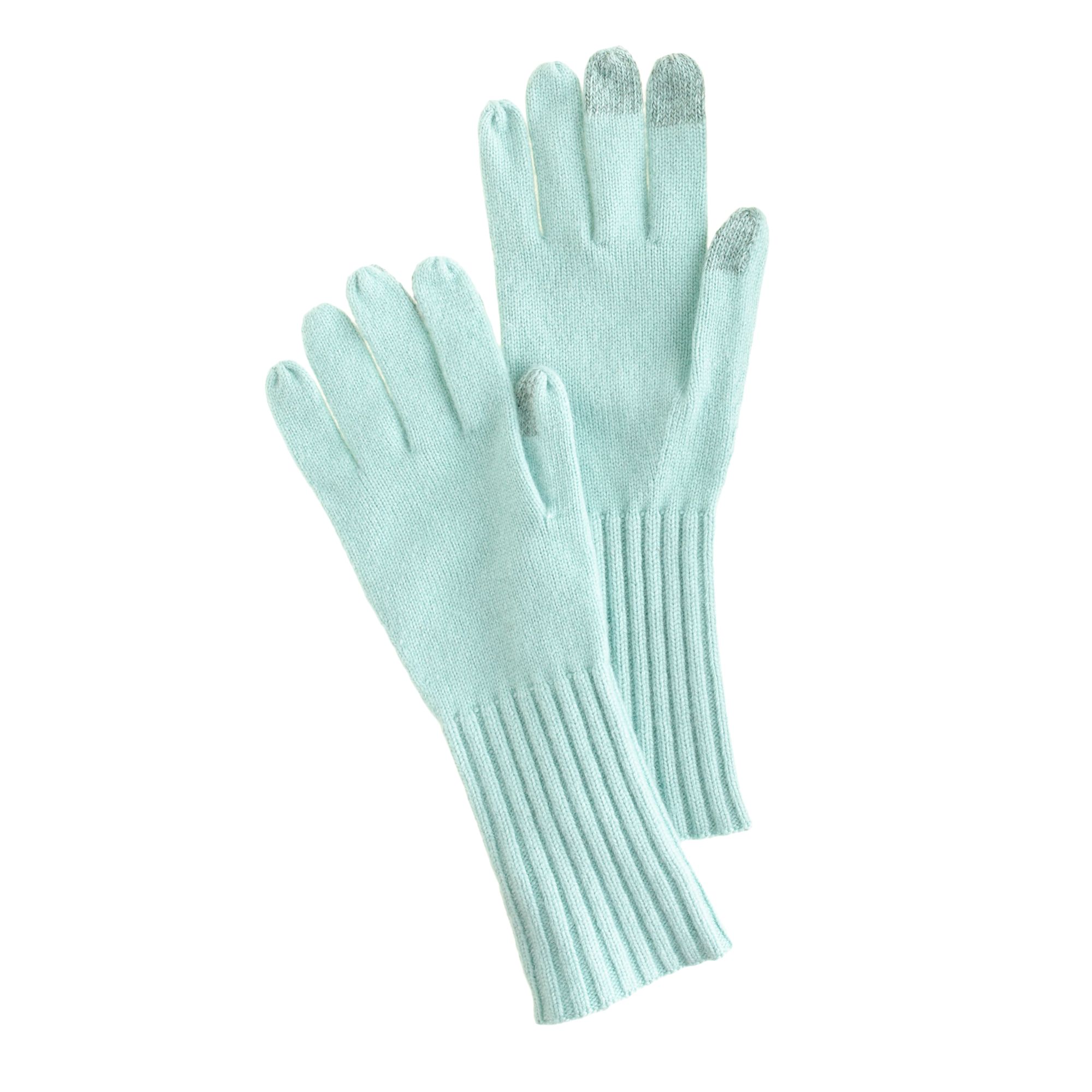 J.crew Womens Smartphone Wool Gloves in Green (pale mint) Lyst