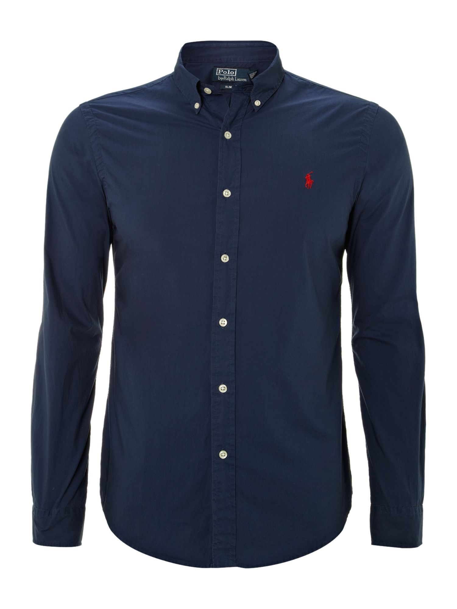 Polo Ralph Lauren Long Sleeved Gingham Shirt in Blue for Men (Navy) | Lyst