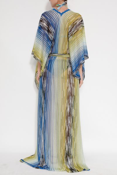 Missoni Long Kaftan in Blue | Lyst