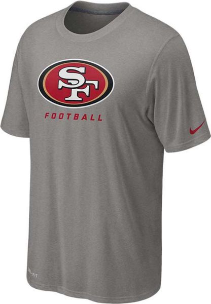 Nike Men'S San Francisco 49Ers Legend Elite Logo T-Shirt in Gray for ...