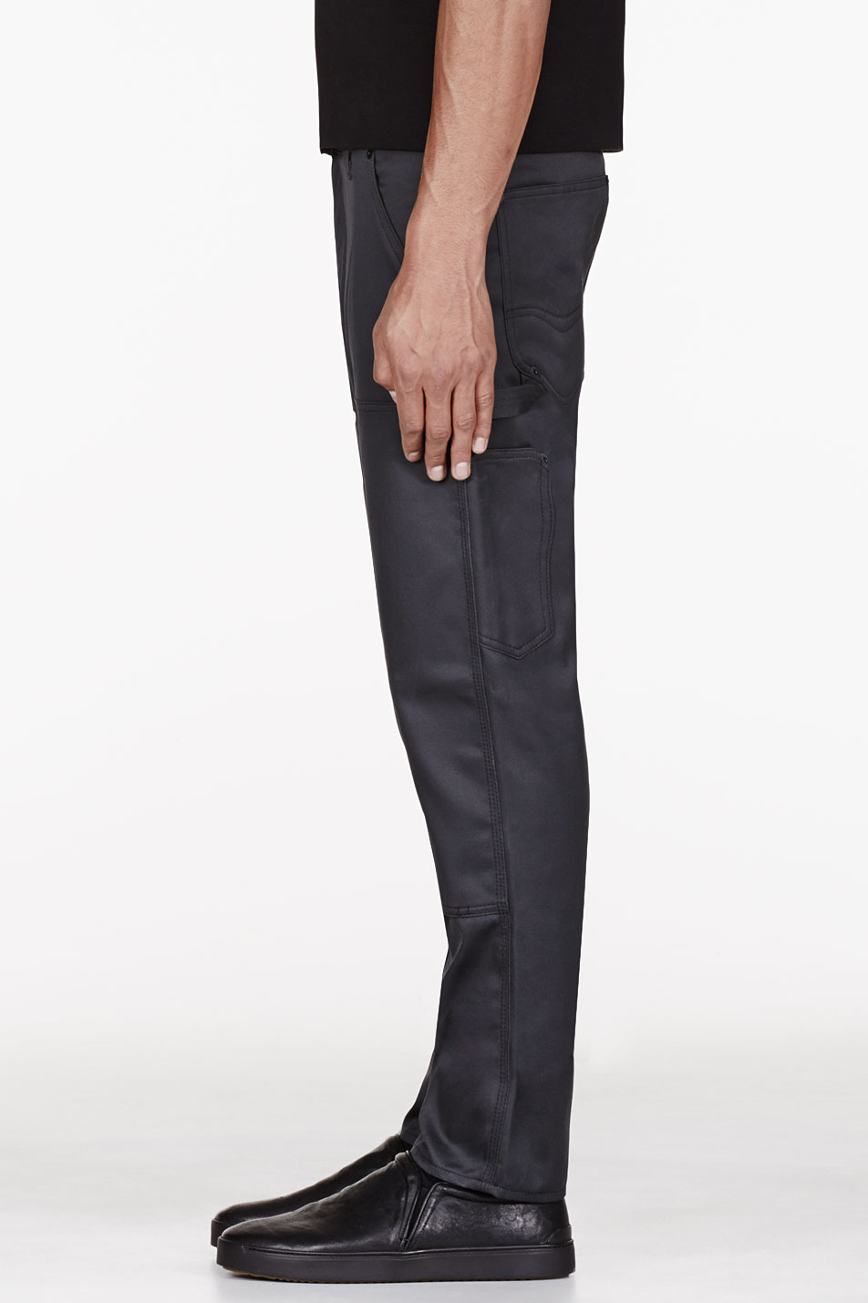 charcoal cargo trousers