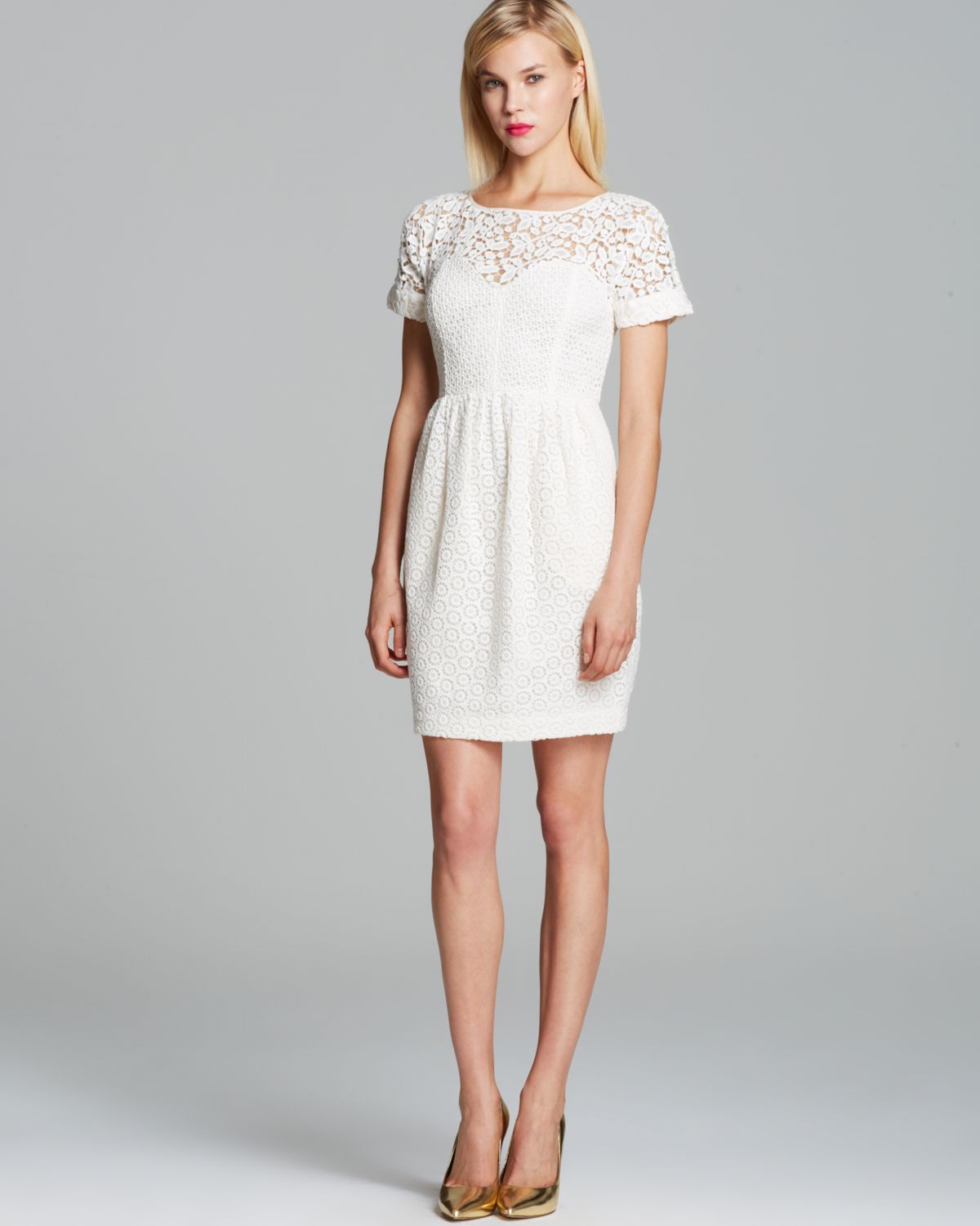 Lyst - Catherine Malandrino Dress Camilla Lace in White