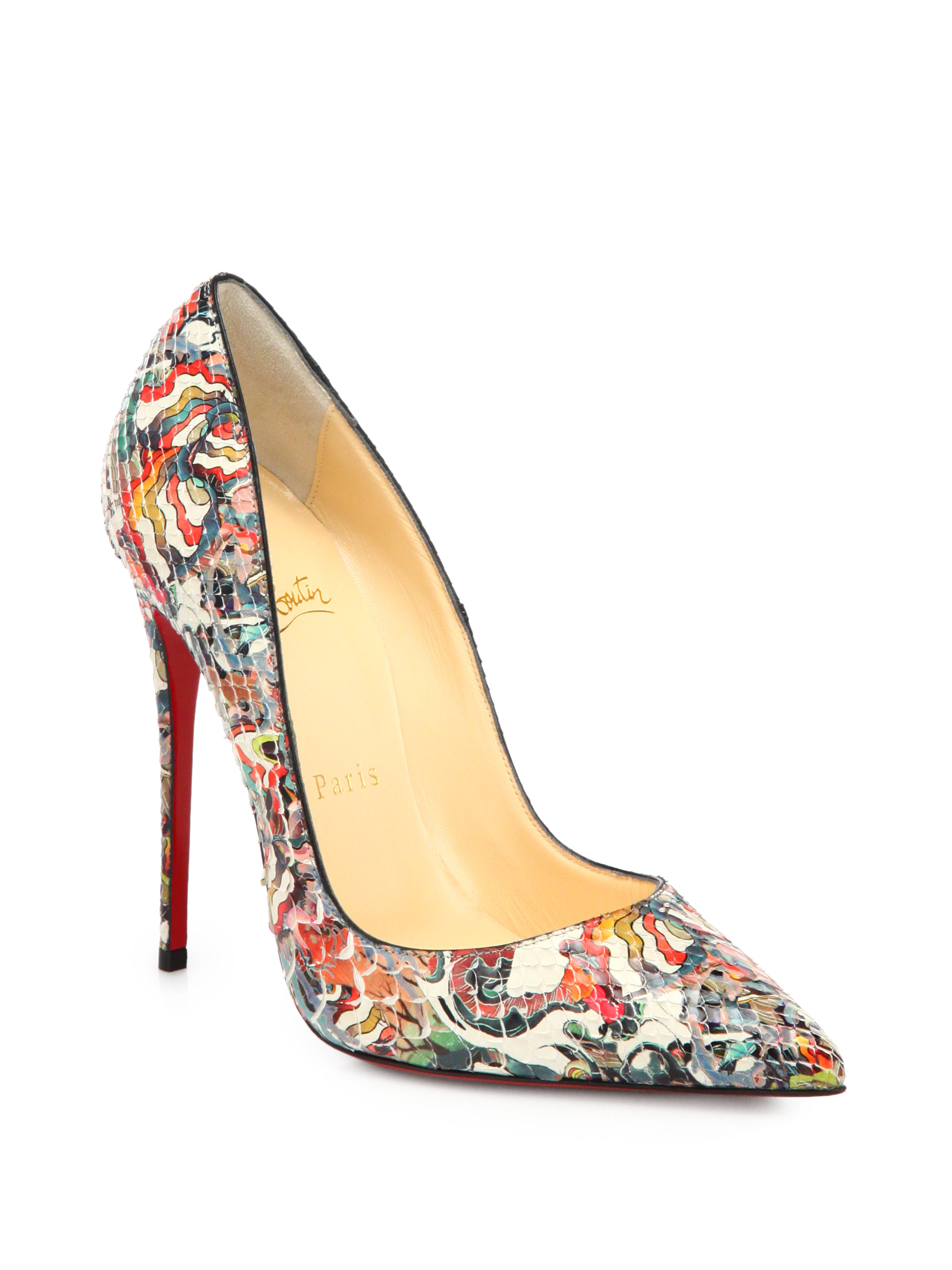 christian louboutin so kate python