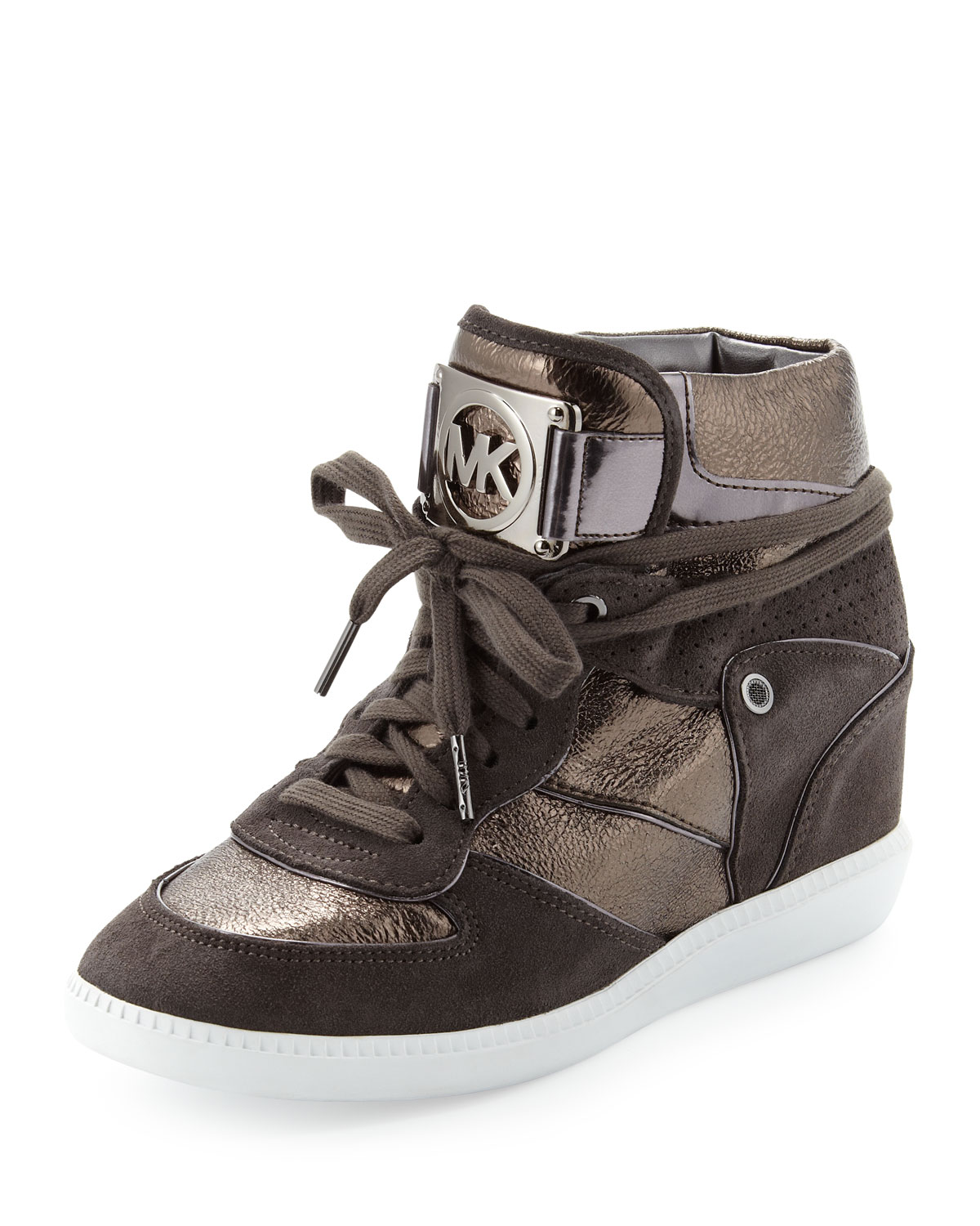 Lyst - Michael Michael Kors Nikko Hightop Sneaker in Brown