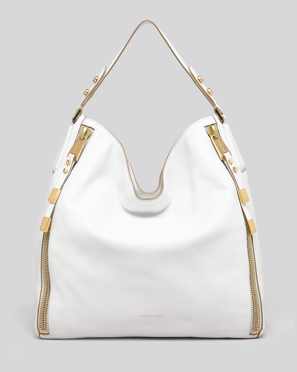 Michael Kors Shoulder Bag Miranda Zip in White (Optic White) | Lyst