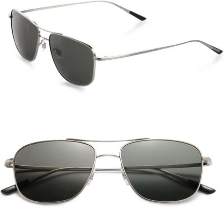 Oliver Peoples Shaefer Metal Sunglasses in Silver for Men (PEWTER) | Lyst