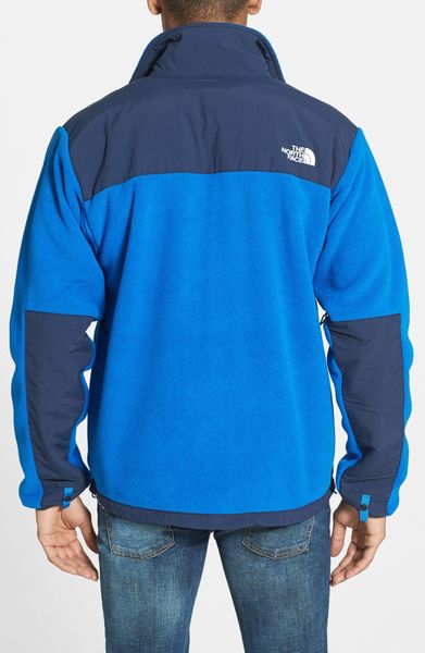 The North Face Denali Recycled Fleece Hooded Jacket in Blue for Men ...