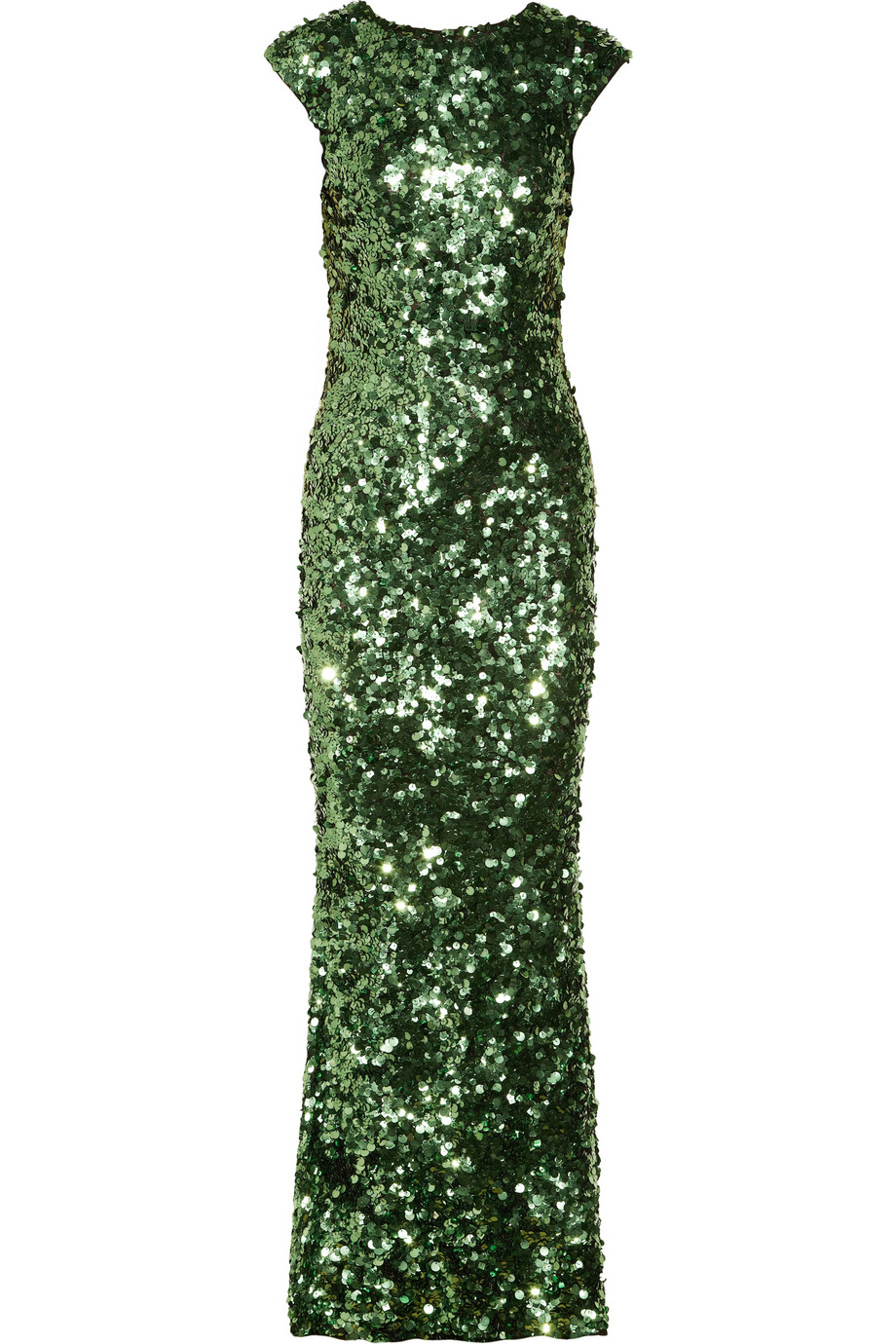 Lyst - Alice + Olivia Gigi Sequined Gown in Green