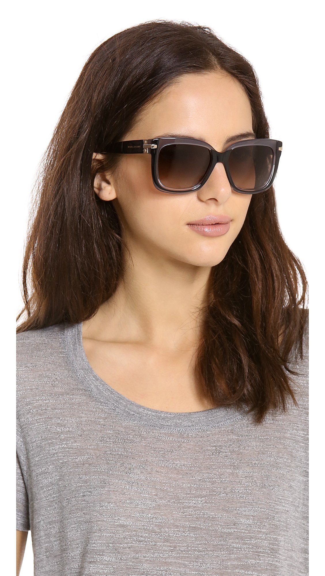 Lyst - Marc Jacobs Two Tone Sunglasses Black Greybrown Gradient in Gray
