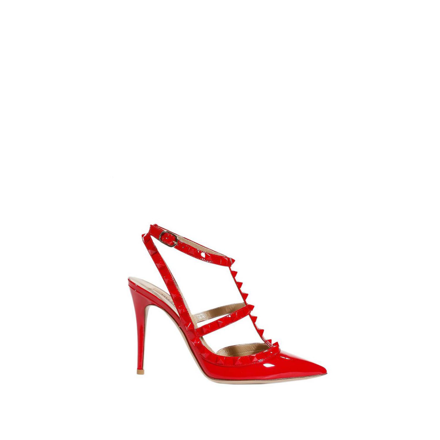 Valentino Shoes Heel 10 Rockstud Patent Leather Studs in Red | Lyst
