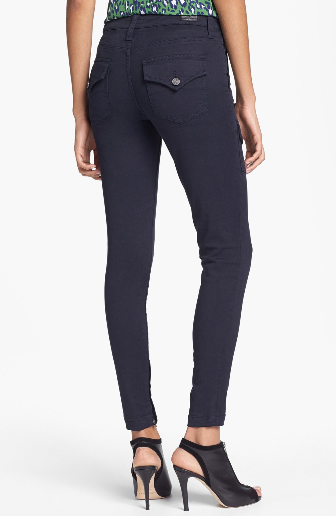 cargo stretch jeans