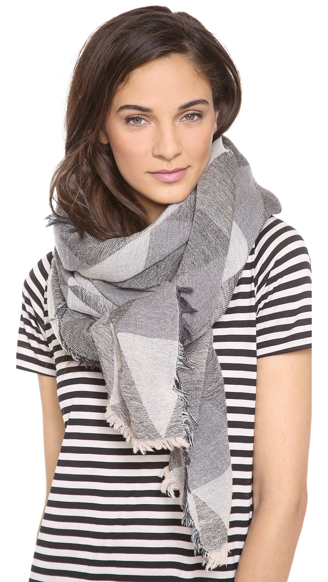 Lyst - Madewell Mountain Shadow Scarf in Gray