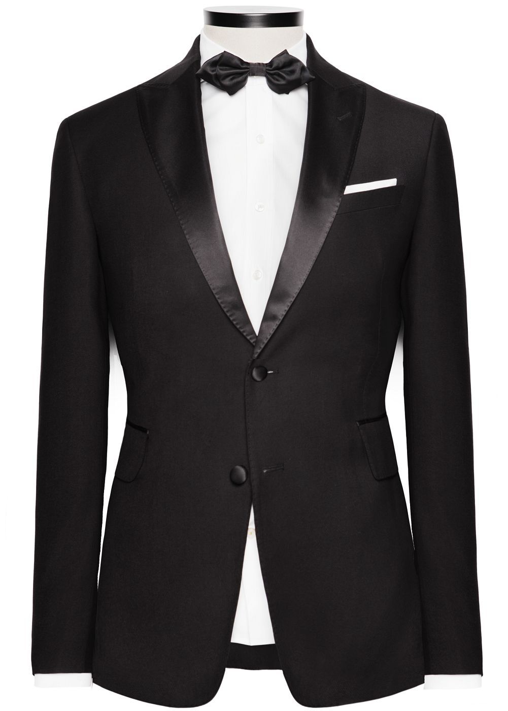 Mango Satin Applique Tuxedo Blazer in Black for Men | Lyst