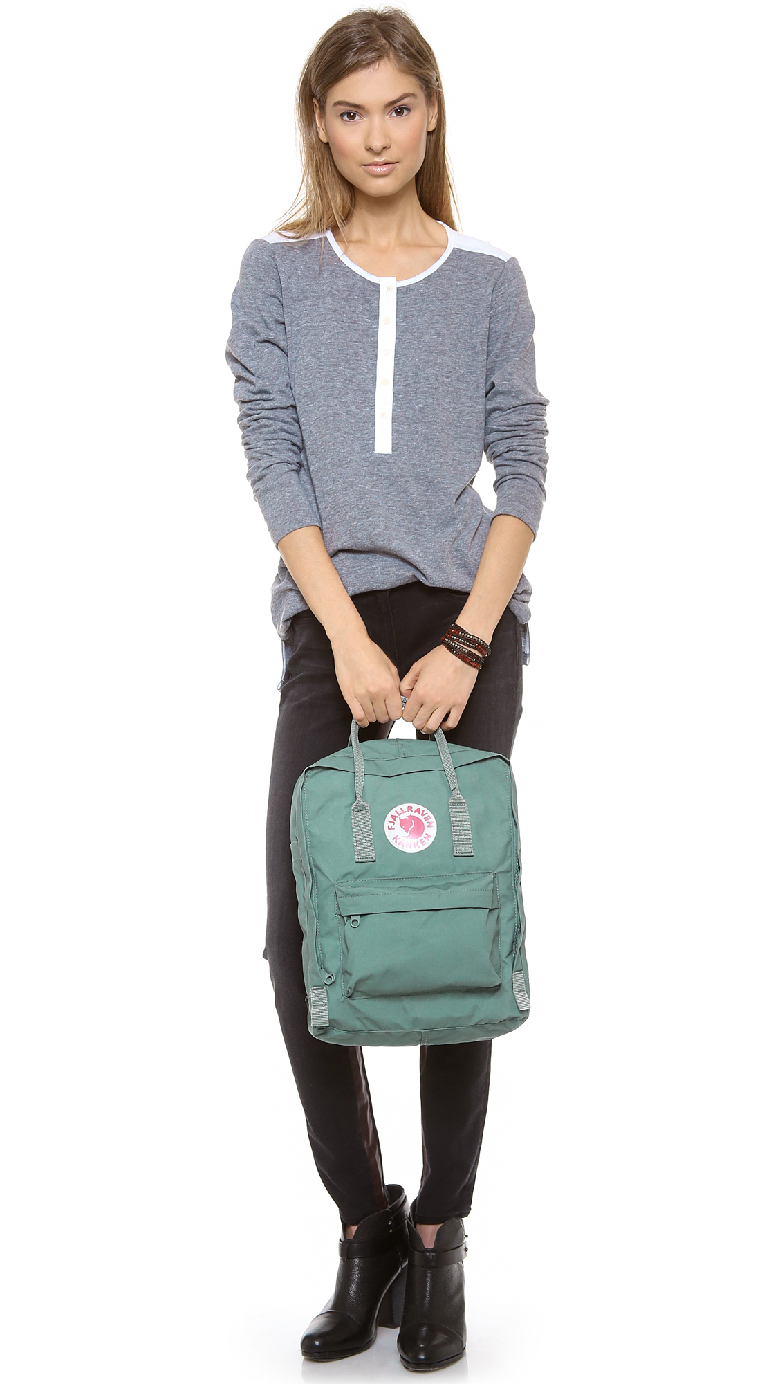 Fjallraven Kanken Backpack in Green (Frost Green) | Lyst