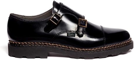 Sacai X Paraboot Monk Shoes in Black for Men | Lyst