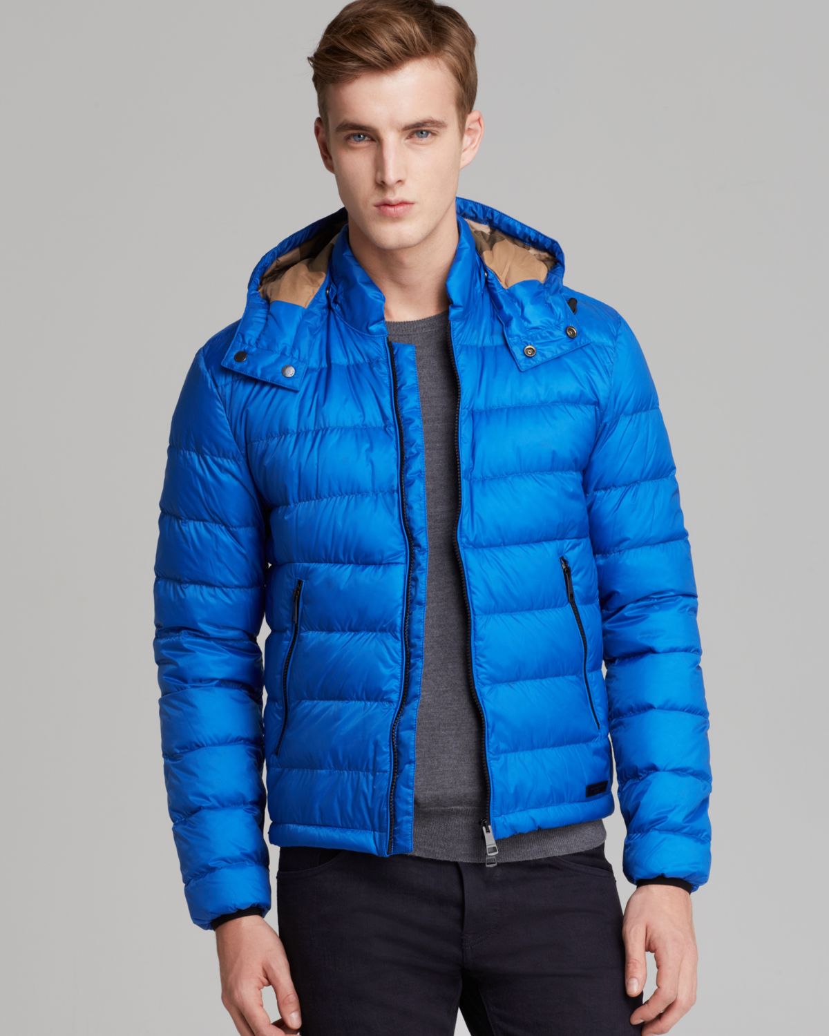 Burberry Brit Mitchson Quilted Down Jacket in for Men (Bright Opal) | Lyst
