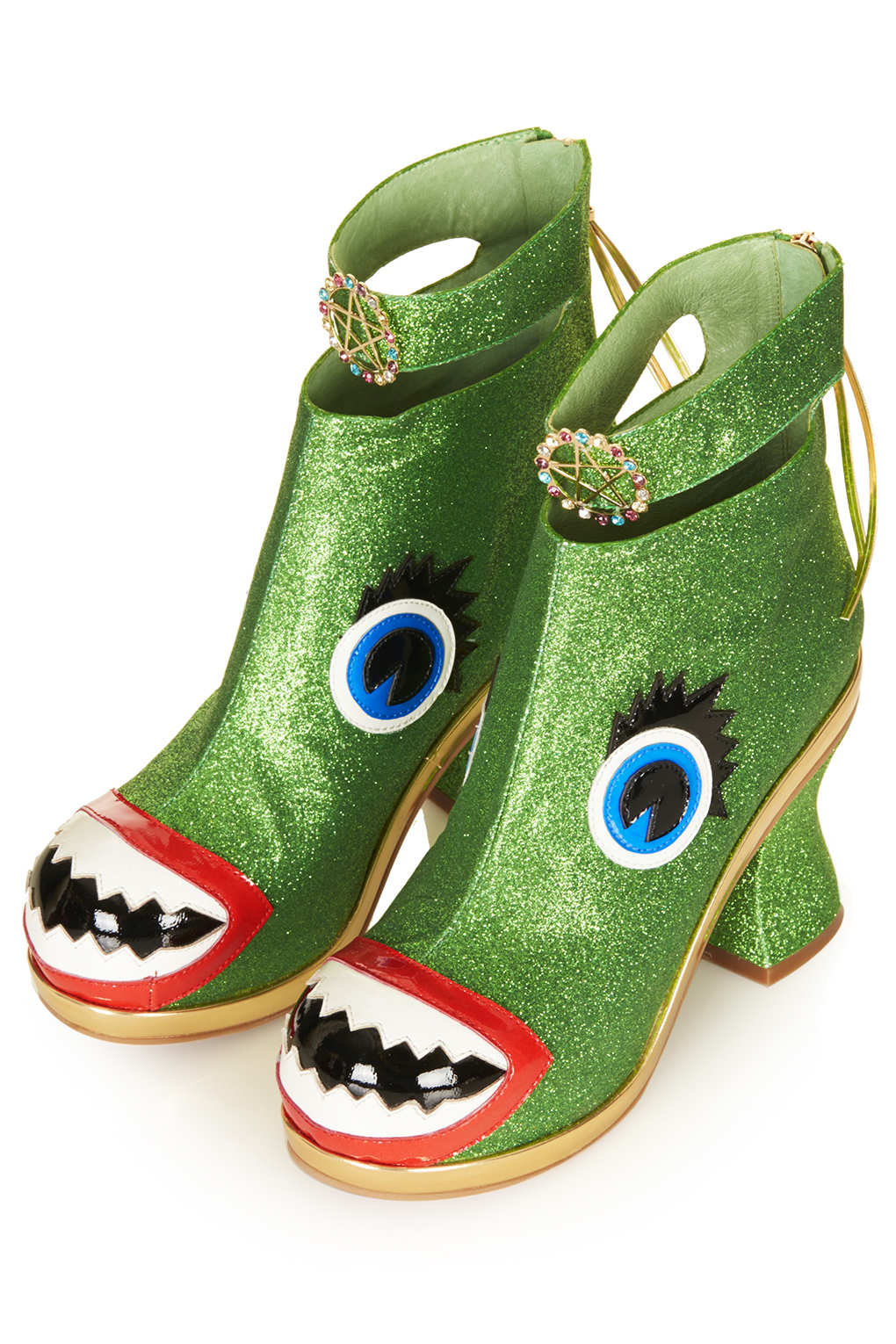 topshop green boots