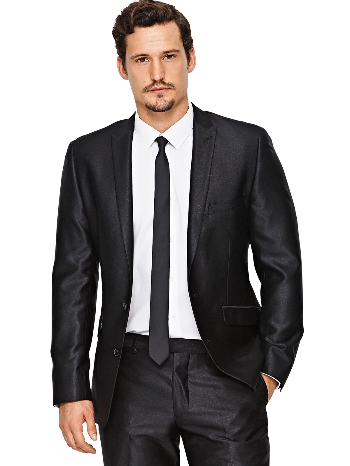 Lambretta Lambretta Mens Silver Fleck Suit Jacket in Black for Men | Lyst