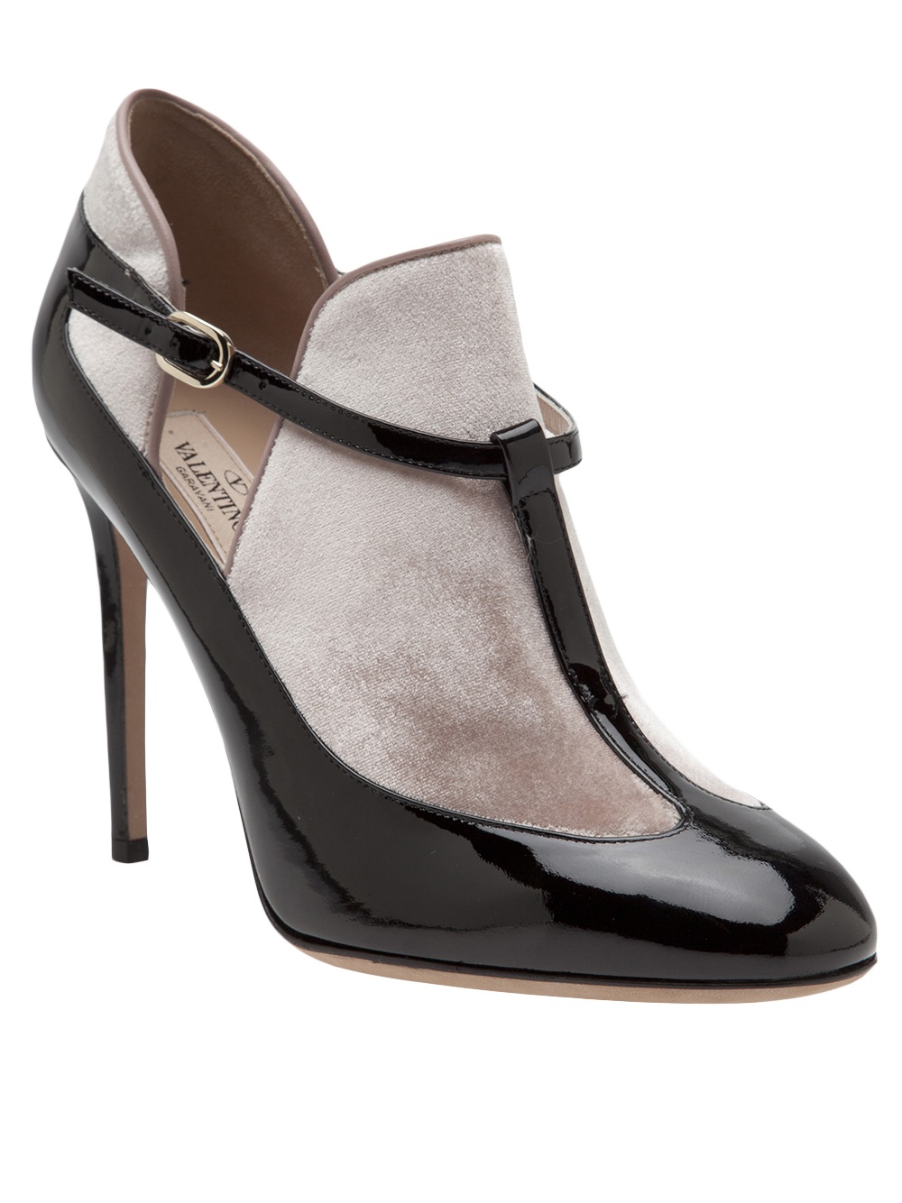 Valentino Mary Jane Pump in Black | Lyst