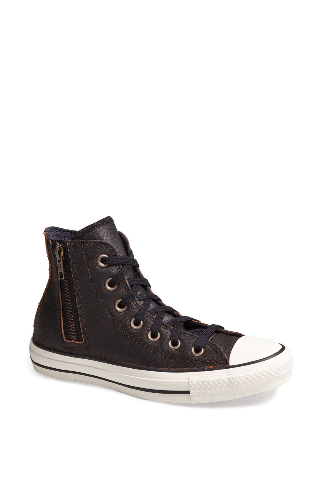 Converse Chuck Taylor Aviator Side Zip Leather High Top Sneaker in ...