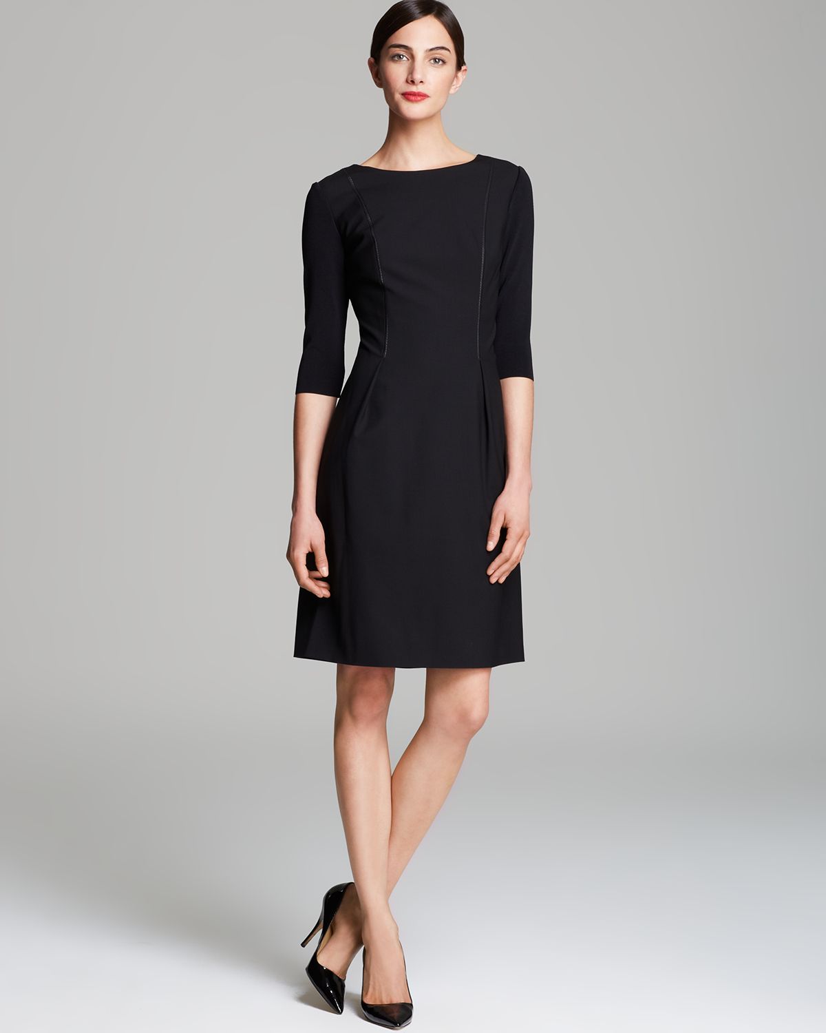 Lyst - Elie Tahari Holly Dress in Black