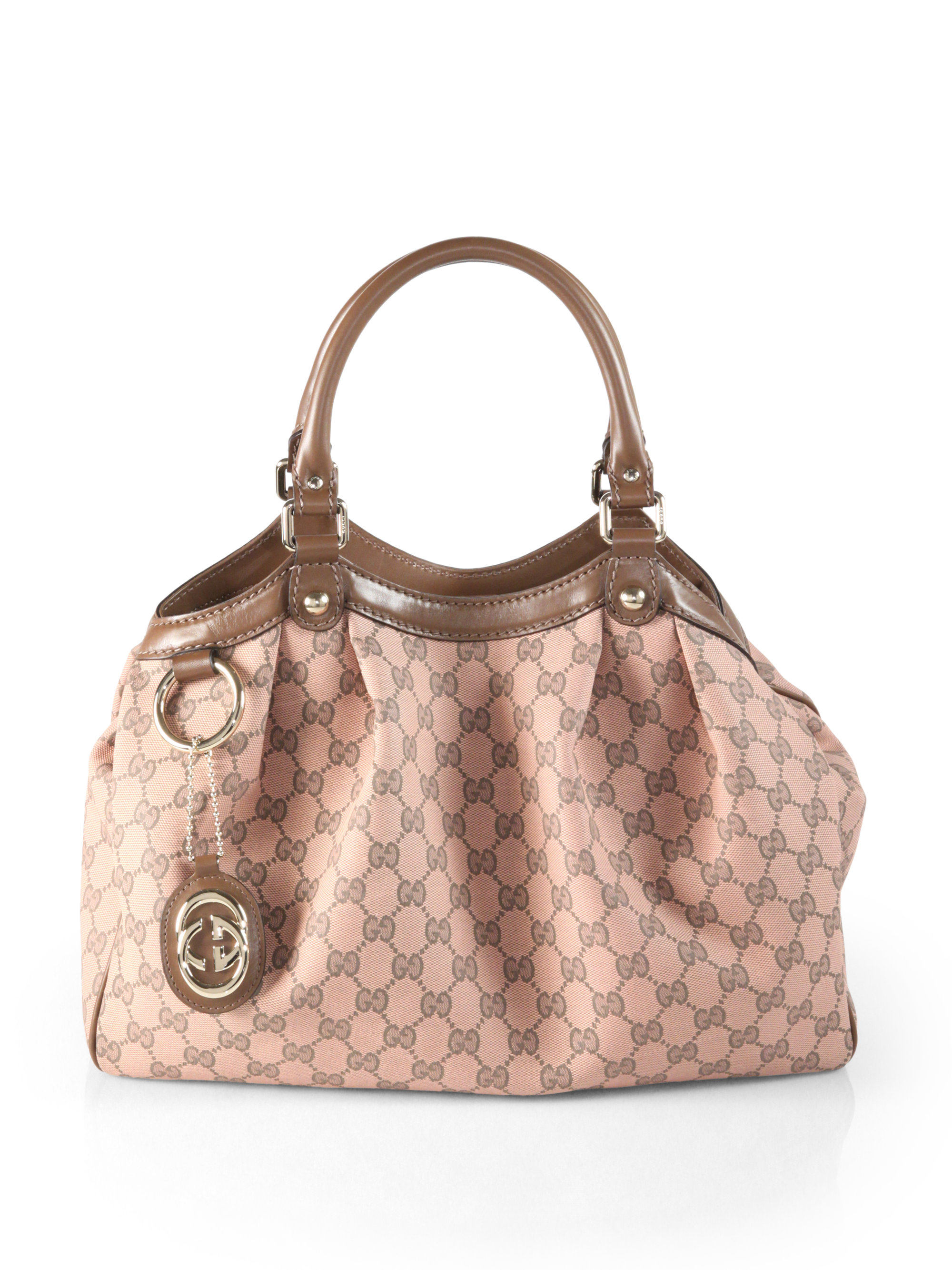 Lyst Gucci Sukey Original Gg Canvas Tote In Pink Gallery