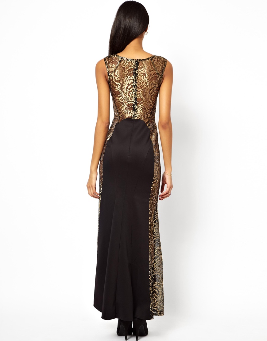 lipsy black sequin maxi dress