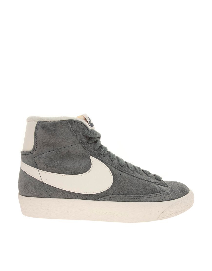 Lyst - Nike Blazer High Top Sneakers in Gray Gallery