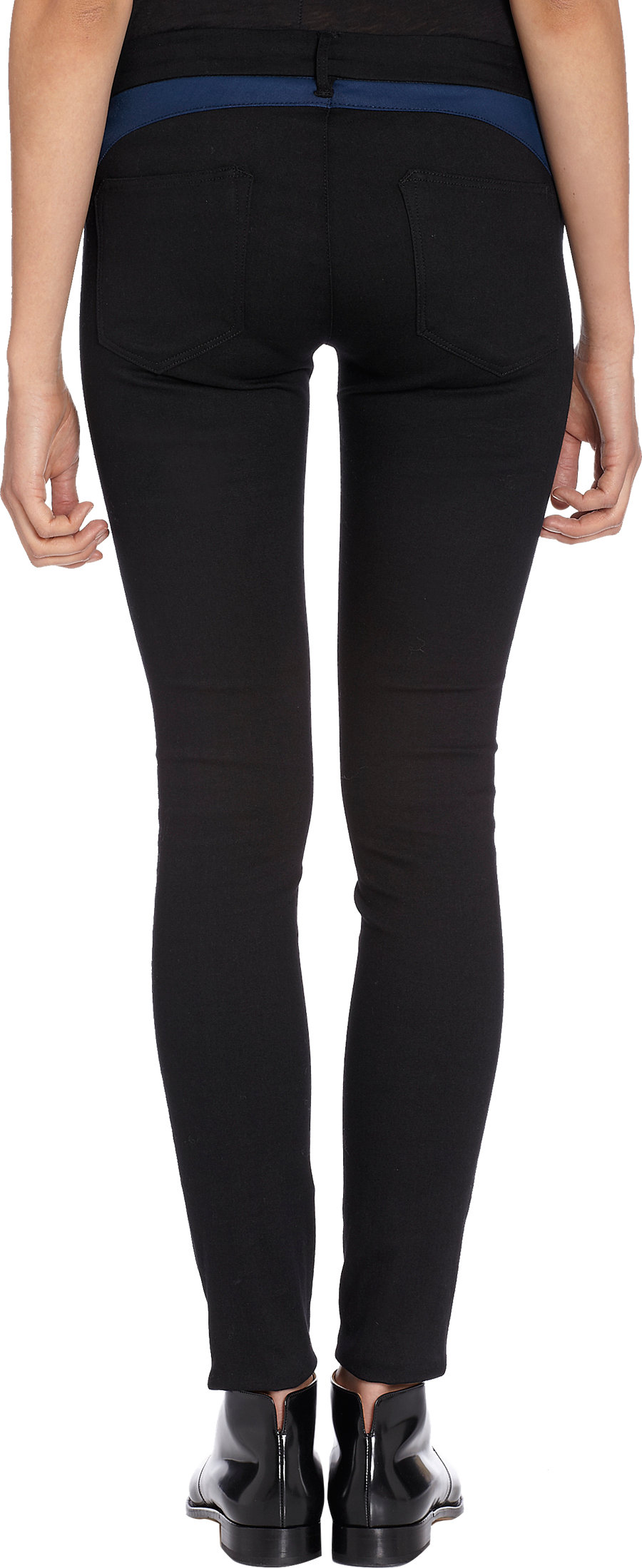 Lyst 3X1 Color Block Skinny Jeans Sapphire in Blue