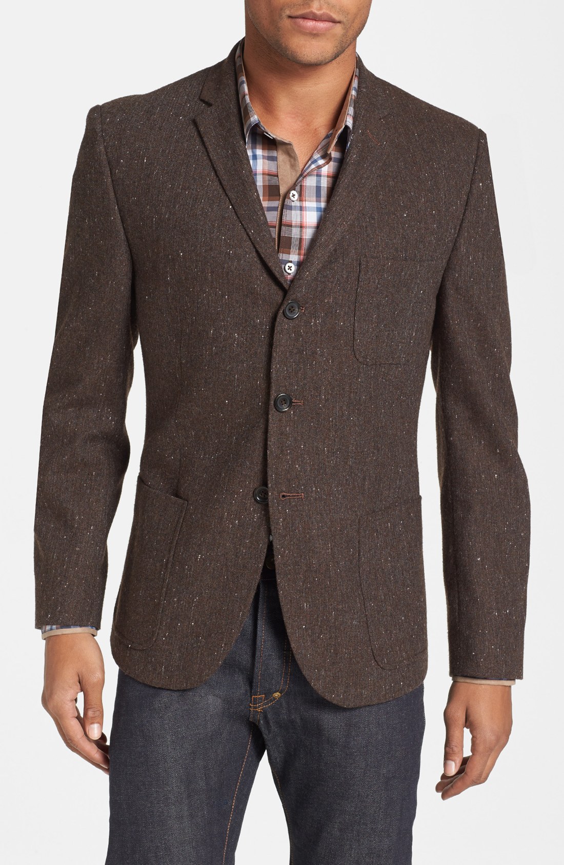 Dockers Tweed Three Button Blazer in Brown for Men (Brown Tweed) | Lyst