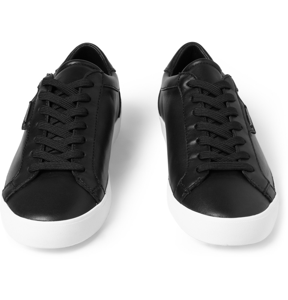 Lyst - Dolce & gabbana Leather Low Top Sneakers in Black for Men