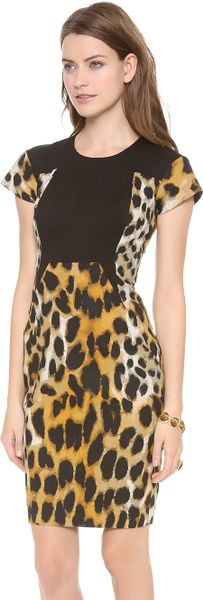 Rachel Roy Leopard Dress in Animal (Black Multi) | Lyst