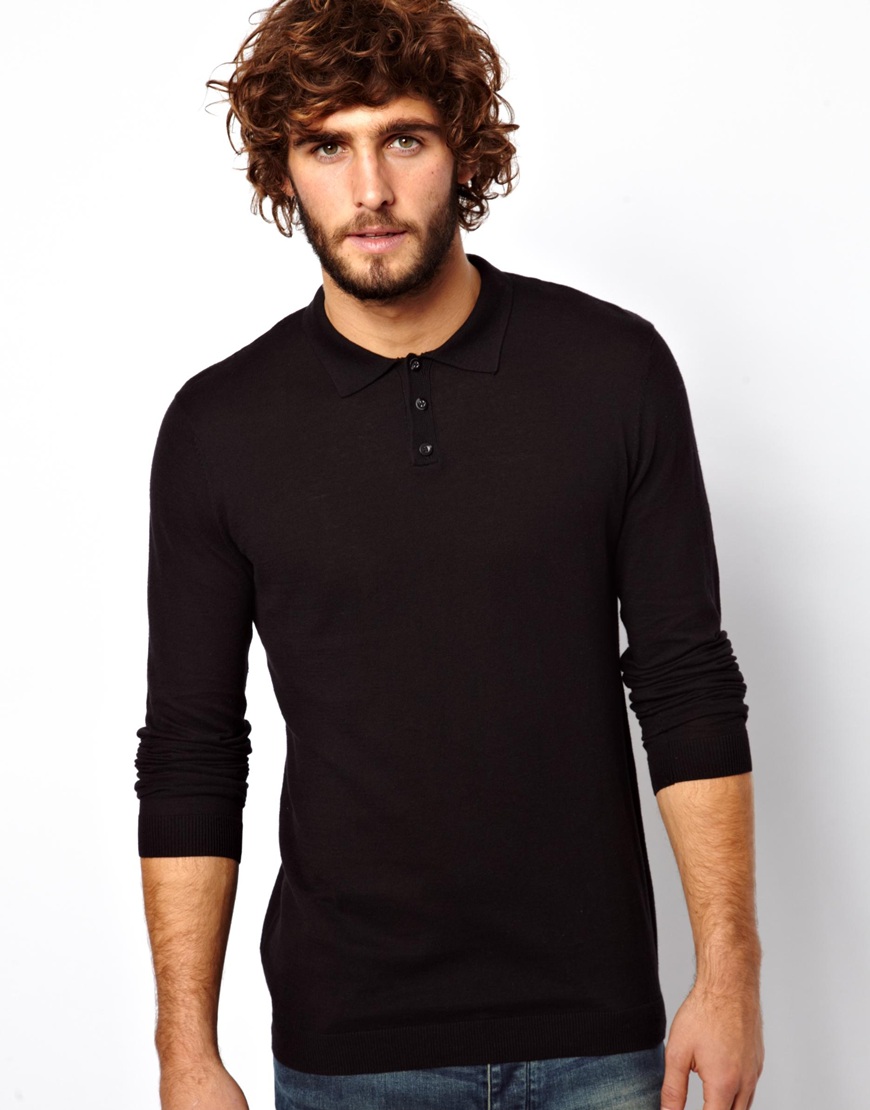 black polo neck men