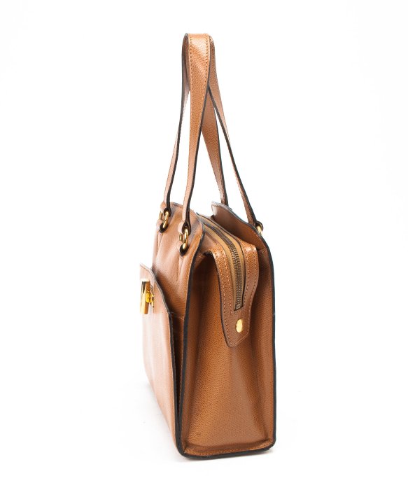 celine cabas handbags - Cline Brown Leather Top Handle Bag in Brown | Lyst