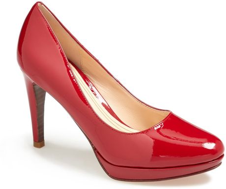 Cole Haan Chelsea Pump in Red (Velvet Red Patent) | Lyst